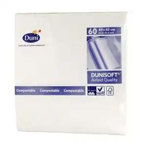 Duni-Servietten Duni Servietten soft, weiß, 40 x 40 cm, 60 Stück