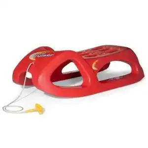 Schlitten Rolly Toys RollyToys rollySnow Cruiser Farbe rot, Kufen
