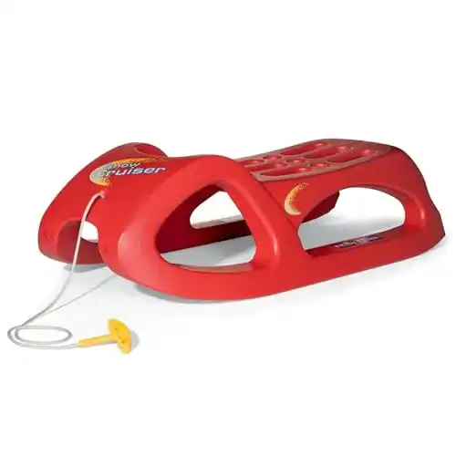 Schlitten Rolly Toys RollyToys rollySnow Cruiser Farbe rot, Kufen