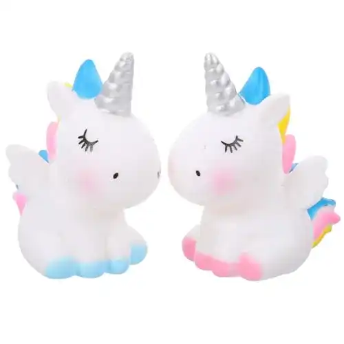 Einhorn-Tortendeko Amosfun 2 Stücke Einhorn Kuchen Topper Kuchendeko