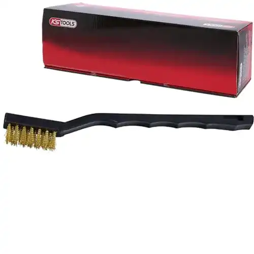 Drahtbürste KS Tools 201.2316 Messingdraht, 2-reihig, 170mm