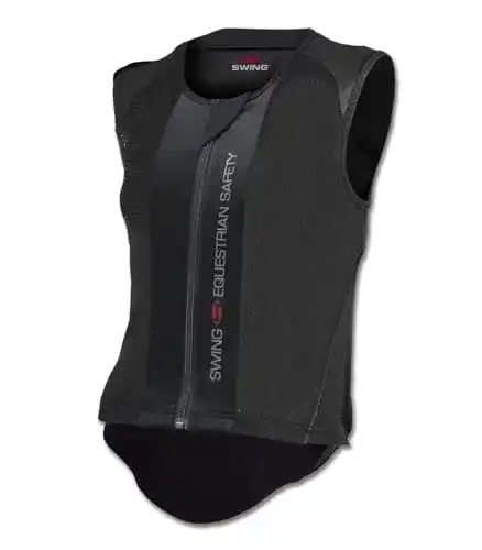 Sicherheitsweste Reiten Swing Rückenprotektor P06, schwarz