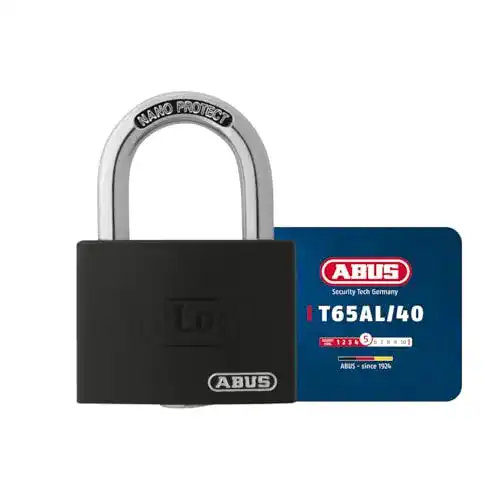 Vorhängeschloss ABUS T65AL/40 “myLock” Vorhangschloss, Schwarz