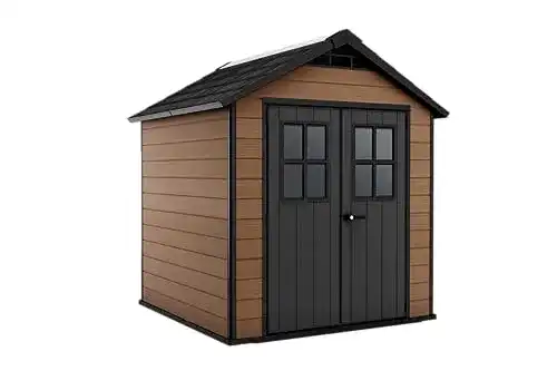 Keter-Gartenhaus Keter Geräteschuppen Braun Holzoptik