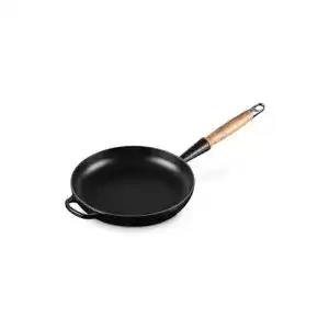 Gusseisenpfanne 28 cm LE CREUSET Signature mit Holzgriff