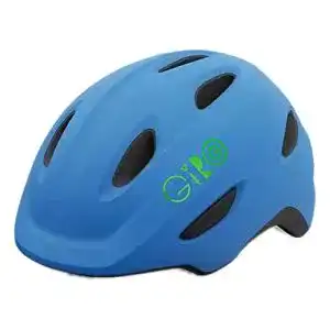 Fahrradhelm-Baby Giro Kinder Scamp Fahrradhelm, Matte Blue/Lime