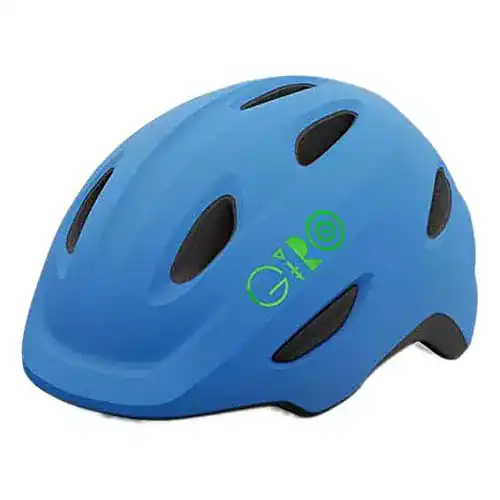 Fahrradhelm-Baby Giro Kinder Scamp Fahrradhelm, Matte Blue/Lime