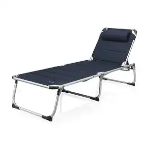 Campingliege Campart BE-0637, 600D Polyesterbezug, faltbar