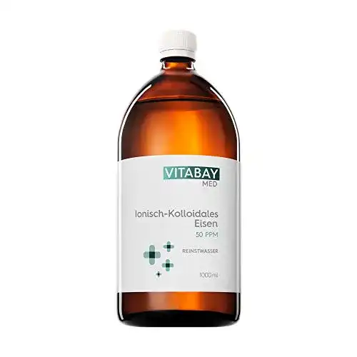 Die beste Eisenpräparate flüssig vitabay Kolloidales Eisen 50 PPM, 1000 ml 2026 Test Bestseller Eisenpräparate flüssig vitabay Kolloidales Eisen 50 PPM, 1000 ml