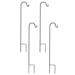 Hirtenstab Hemoton 4PCS Laternenstab Metall Höhe 90cm