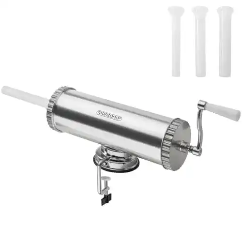 Wurstfüller Deuba Aluminium mit Tischklemme 3 Füllrohre