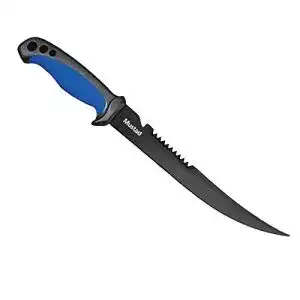 Filetiermesser Mustad, Teflon-Beschichtung, 24 Stück, Schwarz