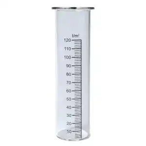 Regenmesser naninoa Niederschlagsmesser aus Glas, ca 15 cm