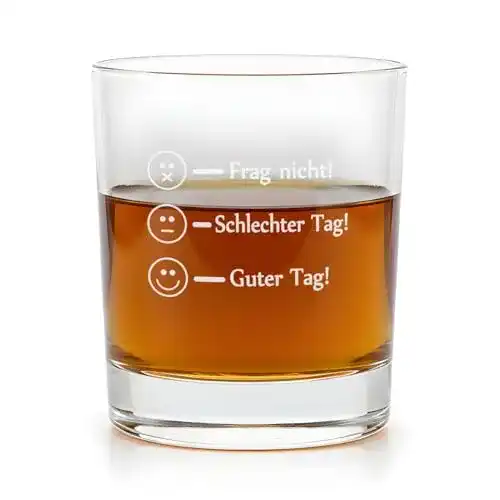 Whiskyglas Geschenke 24 Leonardo, Frag Nicht – Guter Tag
