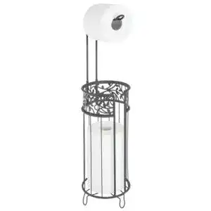 Toilettenpapierhalter mDesign stehend bis zu 3 Reserverollen