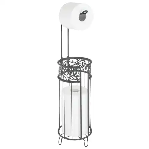 Toilettenpapierhalter mDesign stehend bis zu 3 Reserverollen