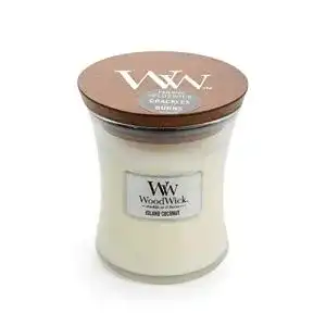 Woodwick-Kerzen WoodWick Island Kokosnuß Medium Kerze