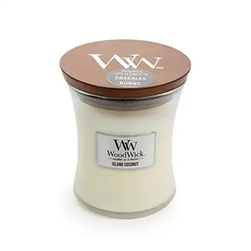 Woodwick-Kerzen WoodWick Island Kokosnuß Medium Kerze