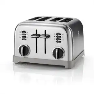 4-Schlitz-Toaster Cuisinart, Edelstahl mit 6 Bräunungsstufen