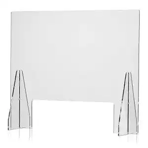 Spuckschutz-Stellwand Amasana Acryl Wand, Transparent, 70 x 100