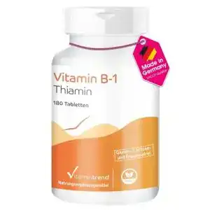 Vitamin B1 Vitamintrend (Thiamin) 100mg, hochdosiert, 180 Tabl.