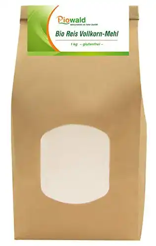 Reismehl Piowald BIO Reis Vollkorn Mehl – 1 kg glutenfrei