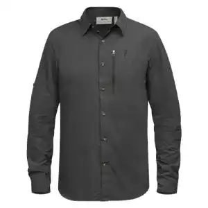 Wanderhemd Fjällräven Mens Abisko Hike LS M Shirt, Dark Grey