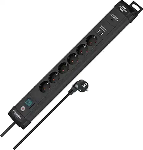 Steckdosenleiste mit USB-C Brennenstuhl Premium-Line 6-fach