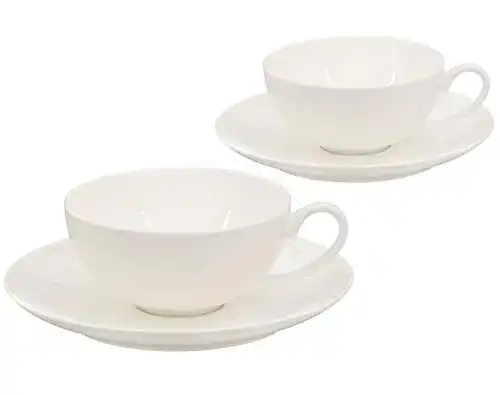 Teetassen Buchensee Set aus Fine Bone China Porzellan. 2 je 150ml