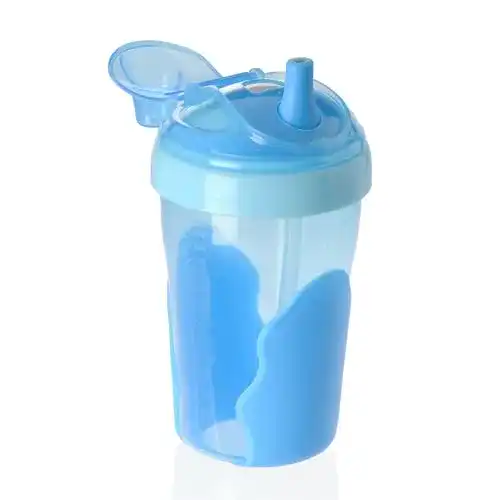Trinklernbecher Vital Innovations, Strohhalmbecher, 280 ml blau