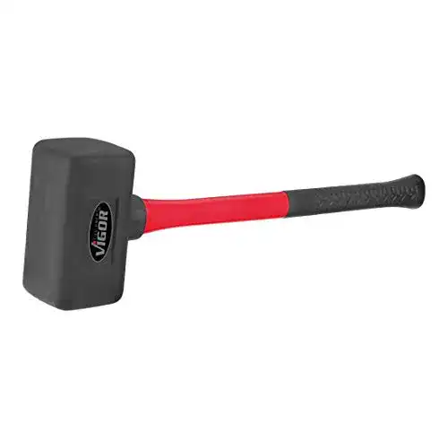 Pflasterhammer Vigor Gummihammer 2,5 kg, rückschlagfrei