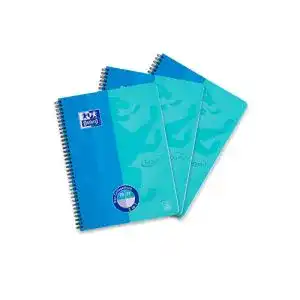 Collegeblock Oxford Touch Duo A4 kariert u. liniert, 80 Blatt, 3 St.