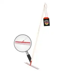 Harke SHW-FIRE 59017 Gartenrechen Rechen 16 Zinken Stahl