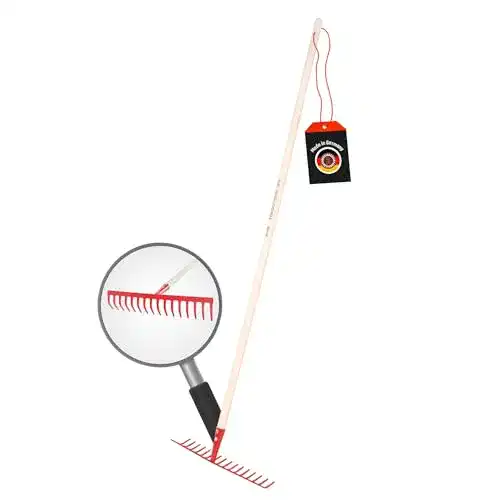 Harke SHW-FIRE 59017 Gartenrechen Rechen 16 Zinken Stahl