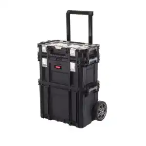 Werkzeugtrolley Keter 233838 Werkzeugkasten-Set Connect Rolling
