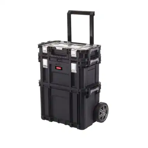 Werkzeugtrolley Keter 233838 Werkzeugkasten-Set Connect Rolling