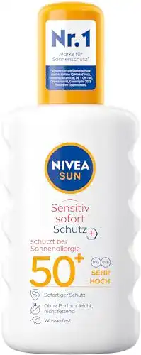 Sonnenspray NIVEA SUN Sensitiv Sofort Schutz LSF 50+ (200 ml)
