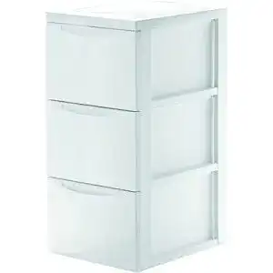 Schubladenschrank Iris Ohyama, auf Rollen, 3 Schubladen mit 15 L