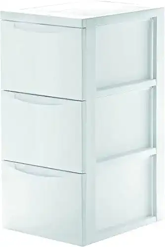 Schubladenschrank Iris Ohyama, auf Rollen, 3 Schubladen mit 15 L