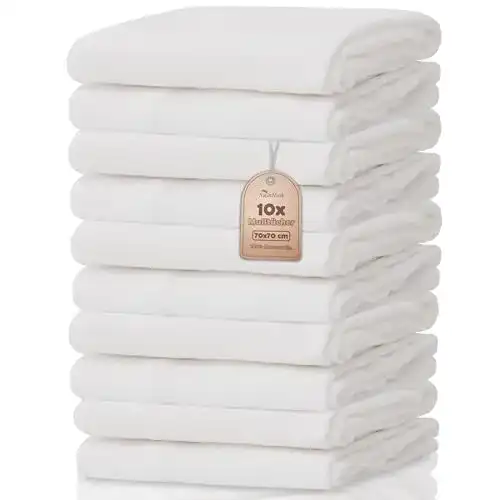 Spucktuch NatureMark ® 10er Pack Mulltücher, ca. 70×70 cm