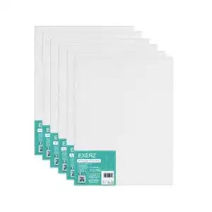 Malkarton EXERZ 40x50cm Leinwand-Panele 6 Stück 0.3cm dick