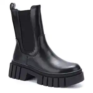 Chelsea-Boots Damen irisaa Chelsea Boots mit Blockabsatz