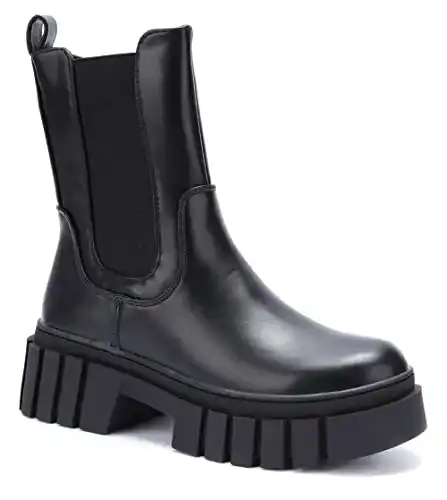 Chelsea-Boots Damen irisaa Chelsea Boots mit Blockabsatz