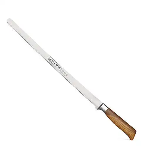Lachsmesser Burgvogel Solingen 31 cm geschmiedet Olivenholz