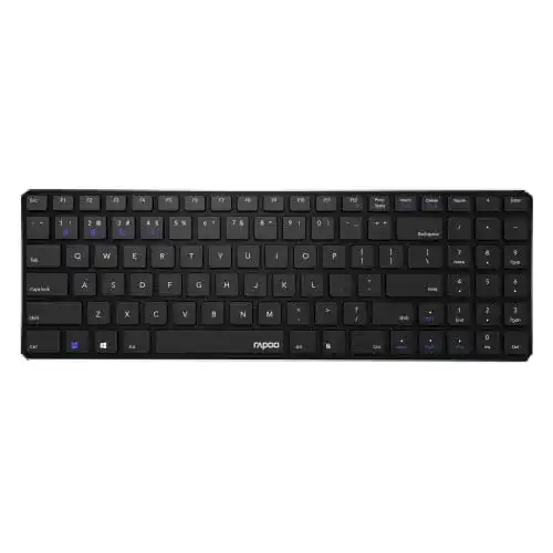 Rapoo-Tastatur Rapoo E9100M kabellos ultraflach Multi-Mode