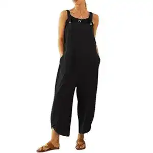 Latzhose Damen VEVESMUNDO Damen Latzhose Sommer Baggy