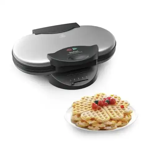 Waffeleisen Tefal Doppel-Herz WM311D, Antihaftbeschichtet