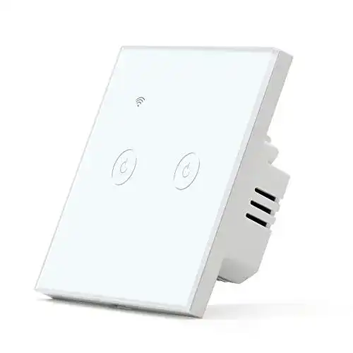 Bseed-Lichtschalter BSEED WIFI Smart Lichtschalter, 2 Fach 1 Weg
