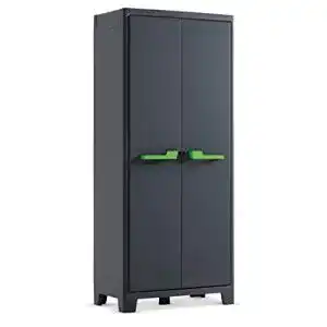 Kunststoffschrank Keter Moby , hoch, anthrazit/grün/grau