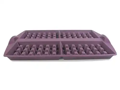 Silikon-Waffelform Tupperware Backen Silikonform Waffeln lila